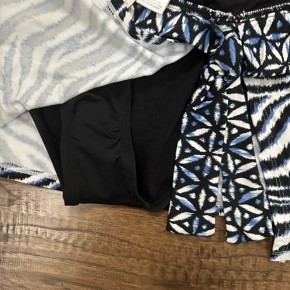 Tommy Bahama Zanzibar Shirred Bandini/Tankini 3 PIECE SET - Size XL/L - NWT $289 - Picture 11 of 13